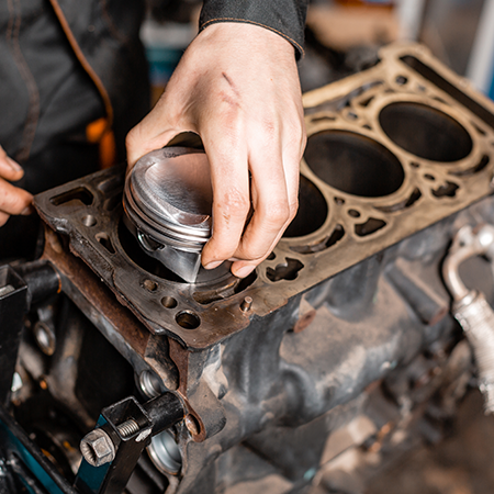 Rebuilding Car Engine Photo